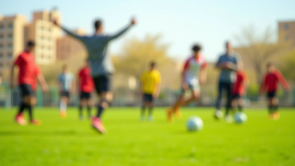 مركز تدريب كرة القدم الحديث مع الناشئين والمدربين