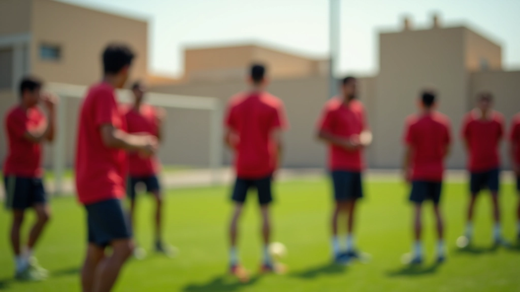 جلسة تدريبية متخصصة مع لاعبي الناشئين