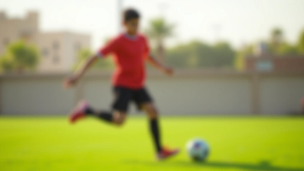 لاعب شاب يقوم بحركة تمرير الكرة بتقنية صحيحة على ملعب التدريب