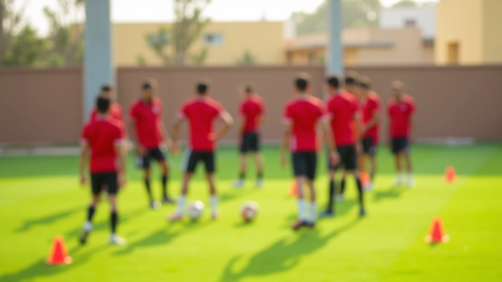 فريق شاب يمارس تمرين الضغط التكتيكي على الخصم